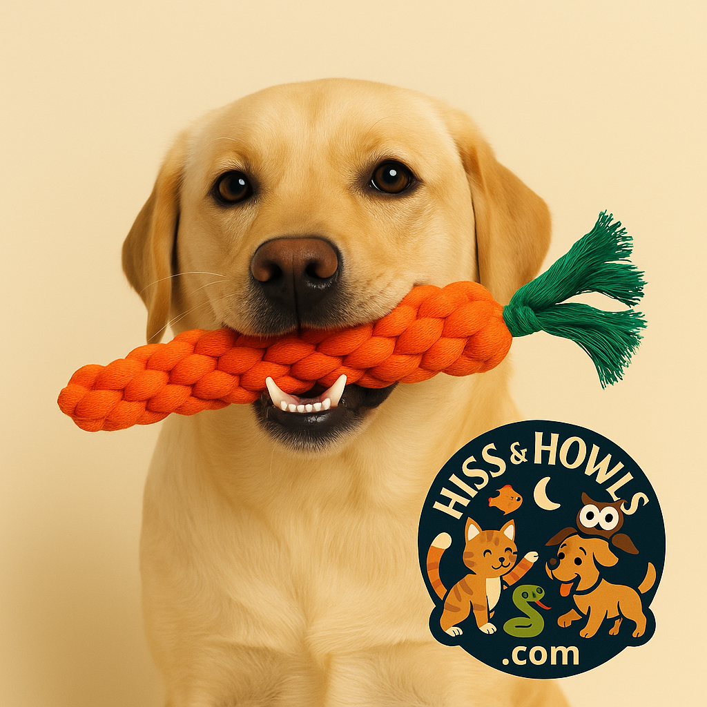 Chewy Carrot Dog Toy