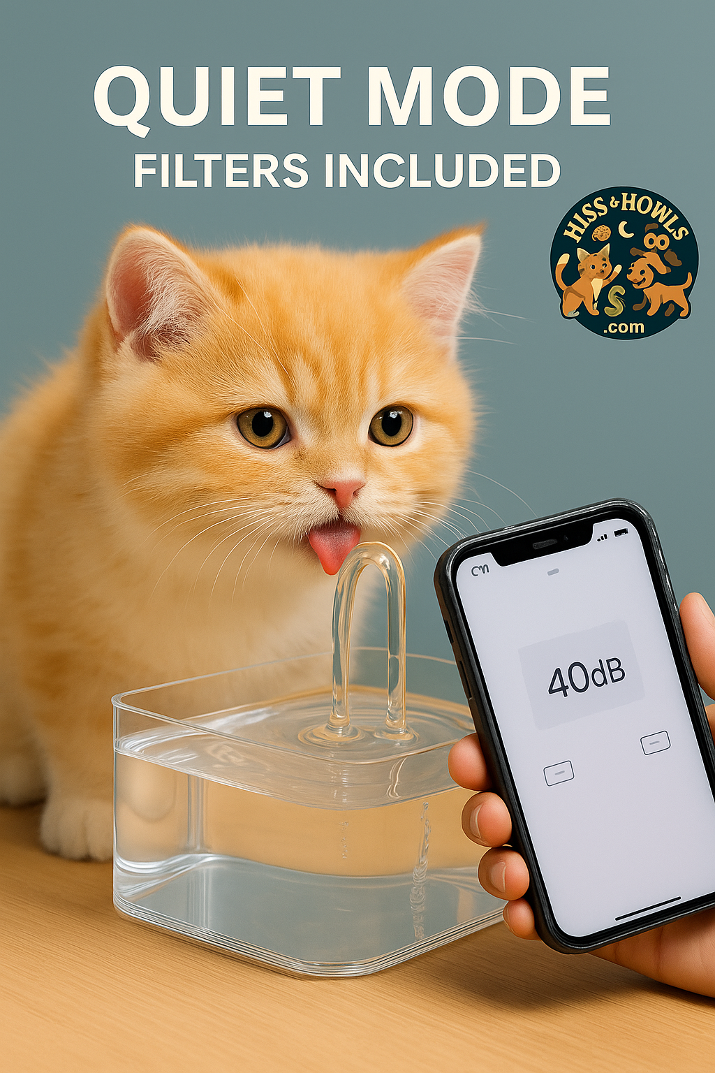 Quiet Cat/Dog Drinker