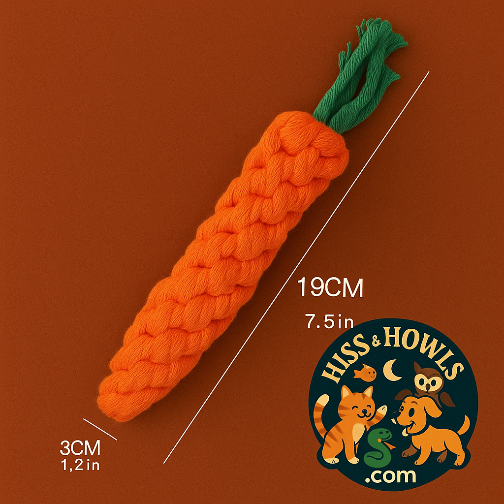 Chewy Carrot Dog Toy