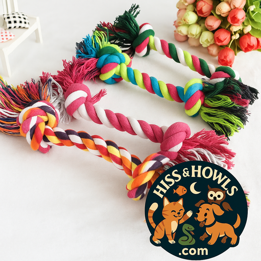 Colorful Knotted Chew Toy For Dogs