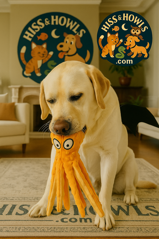 Squeaky Octopus Dog Toy