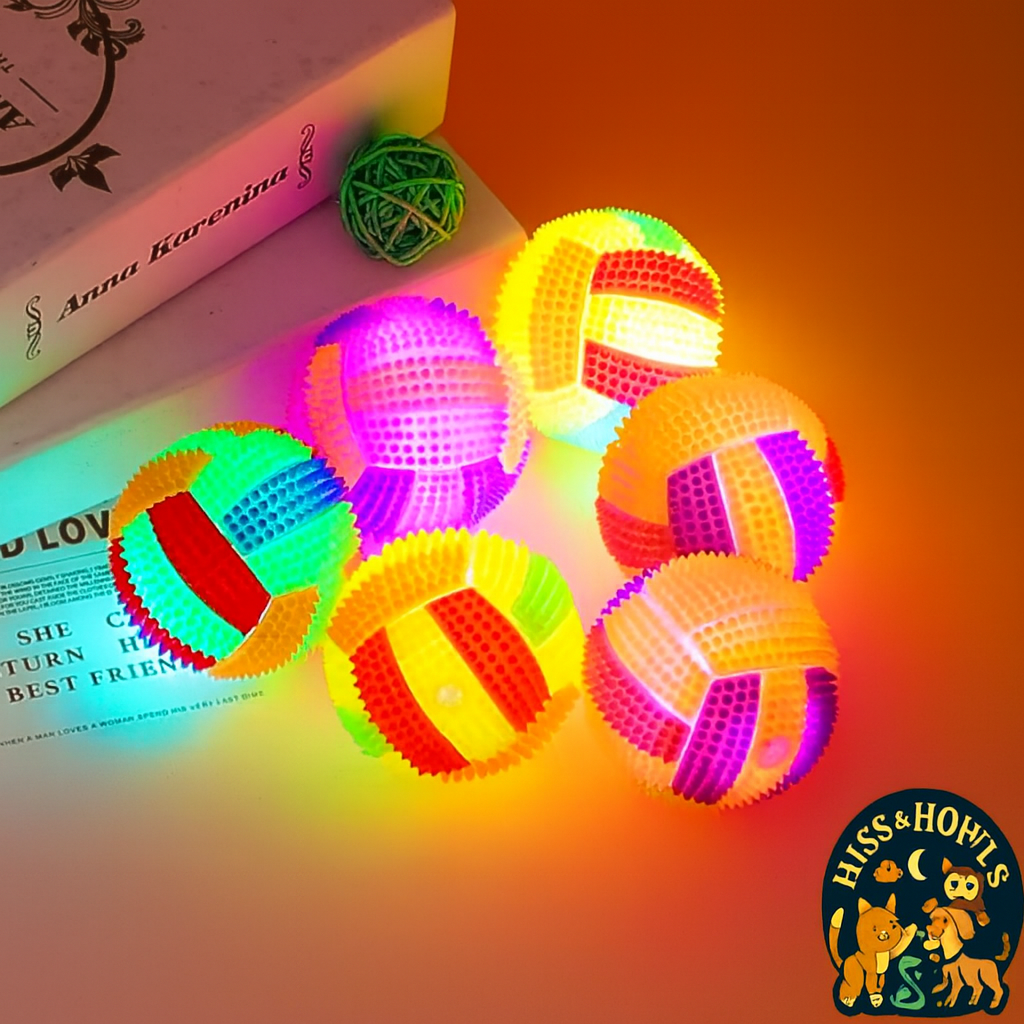 LED Bouncy Dog Chew Balls