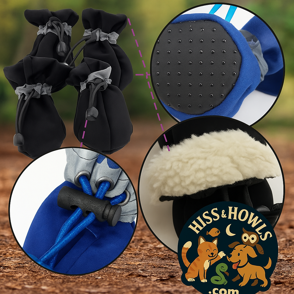 Dog Waterproof Winter Warm Slide Resistant Muffs