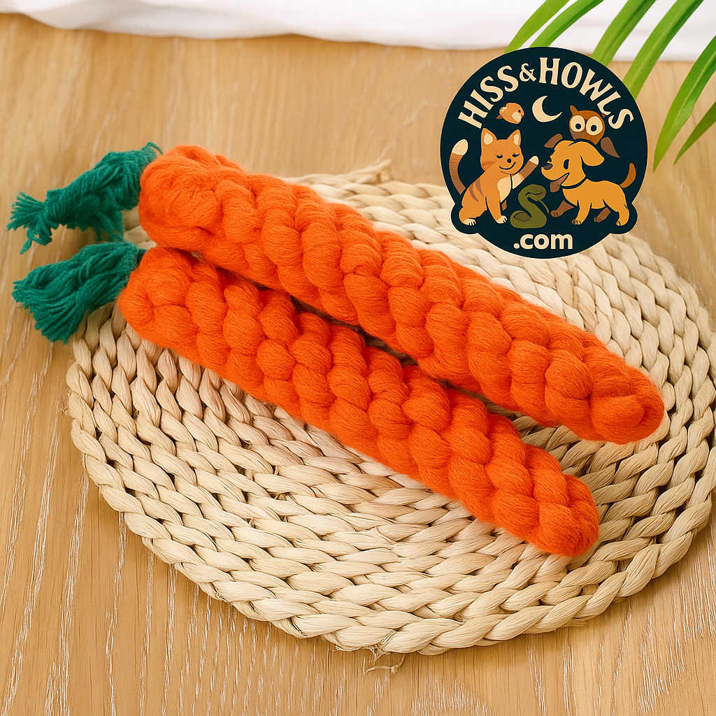 Chewy Carrot Dog Toy